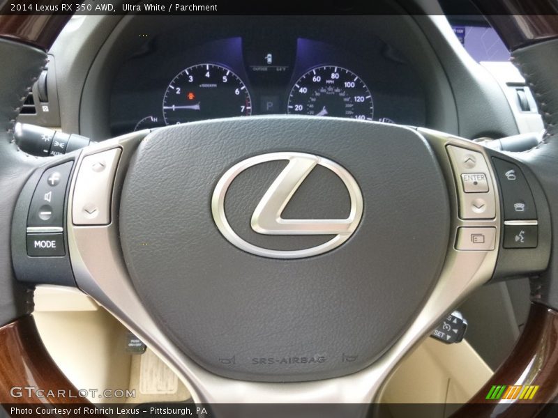Ultra White / Parchment 2014 Lexus RX 350 AWD