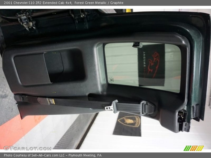 Forest Green Metallic / Graphite 2001 Chevrolet S10 ZR2 Extended Cab 4x4