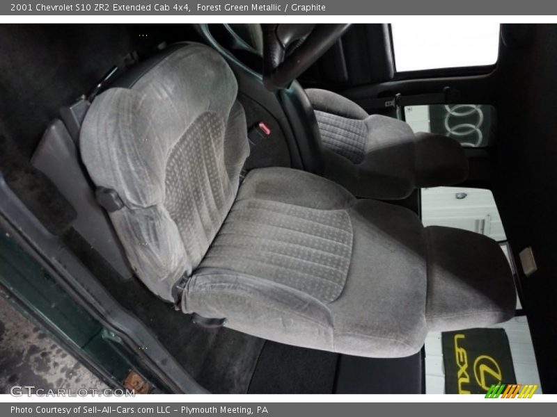 Forest Green Metallic / Graphite 2001 Chevrolet S10 ZR2 Extended Cab 4x4