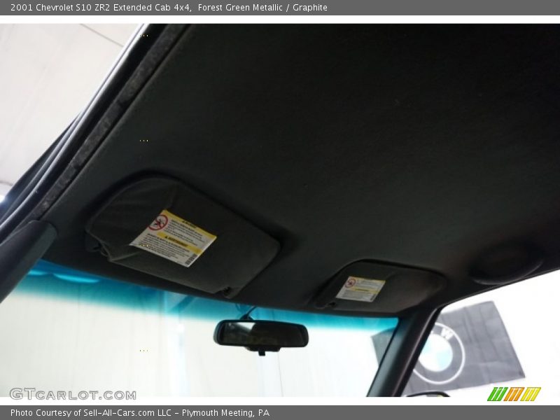 Forest Green Metallic / Graphite 2001 Chevrolet S10 ZR2 Extended Cab 4x4