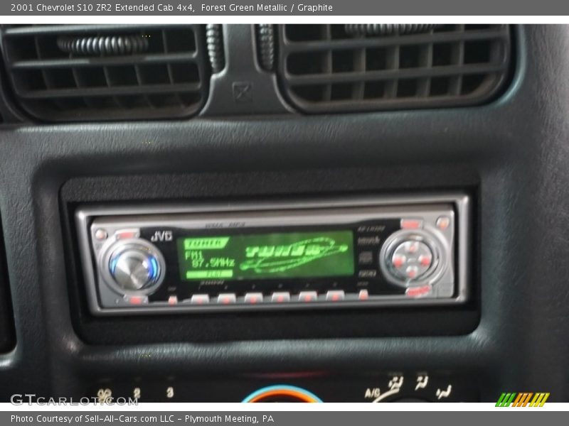 Forest Green Metallic / Graphite 2001 Chevrolet S10 ZR2 Extended Cab 4x4