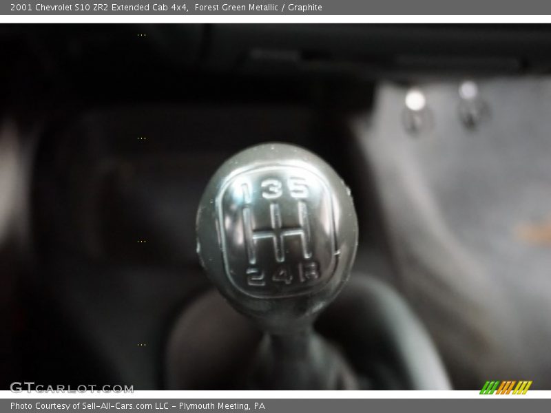 Forest Green Metallic / Graphite 2001 Chevrolet S10 ZR2 Extended Cab 4x4