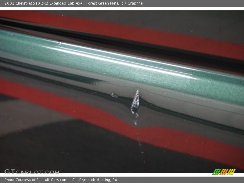 Forest Green Metallic / Graphite 2001 Chevrolet S10 ZR2 Extended Cab 4x4