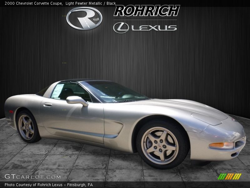 Light Pewter Metallic / Black 2000 Chevrolet Corvette Coupe