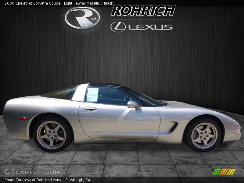 Light Pewter Metallic / Black 2000 Chevrolet Corvette Coupe
