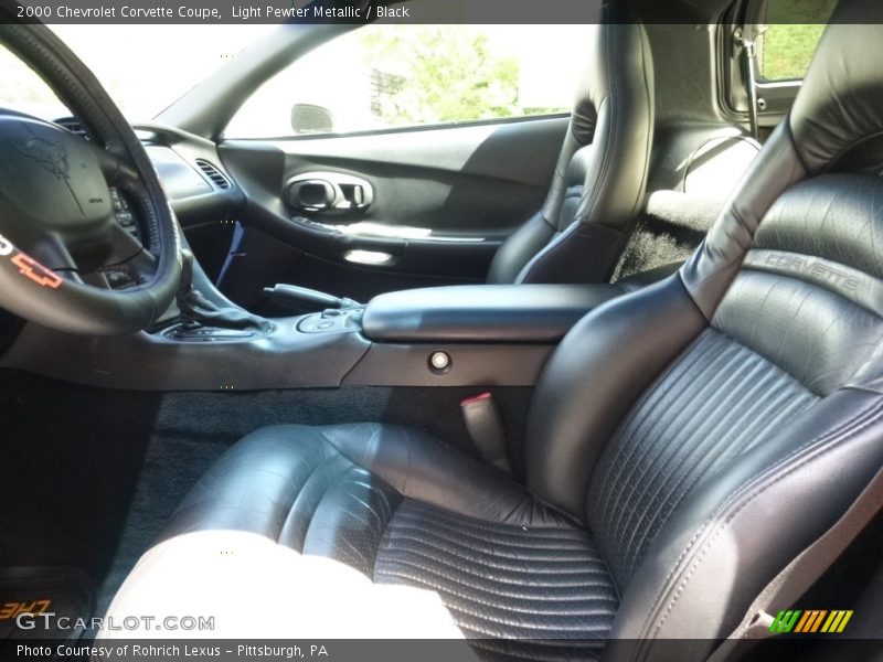 Light Pewter Metallic / Black 2000 Chevrolet Corvette Coupe