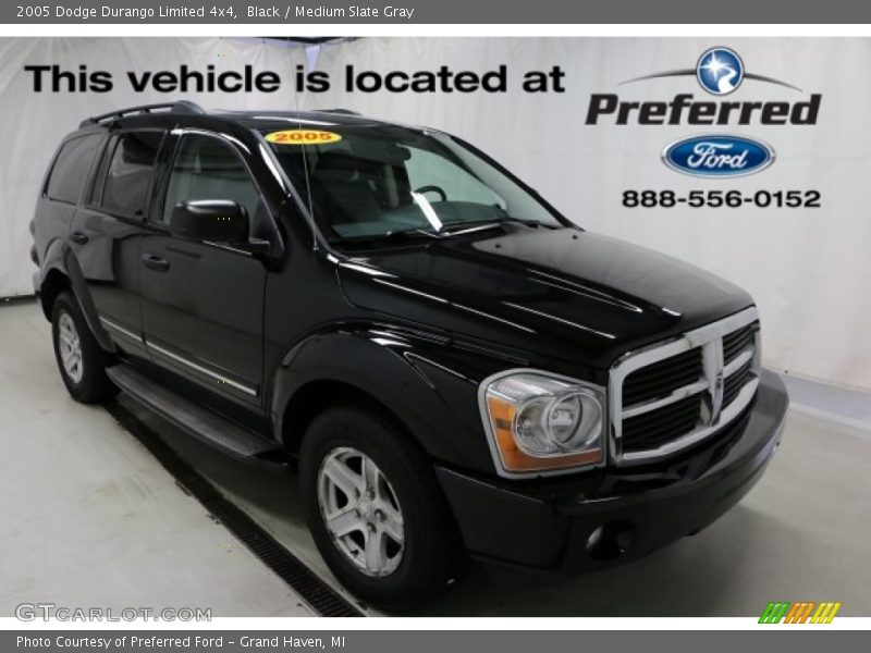 Black / Medium Slate Gray 2005 Dodge Durango Limited 4x4