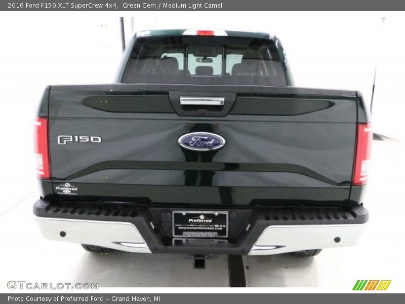 Green Gem / Medium Light Camel 2016 Ford F150 XLT SuperCrew 4x4