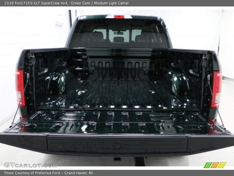 Green Gem / Medium Light Camel 2016 Ford F150 XLT SuperCrew 4x4
