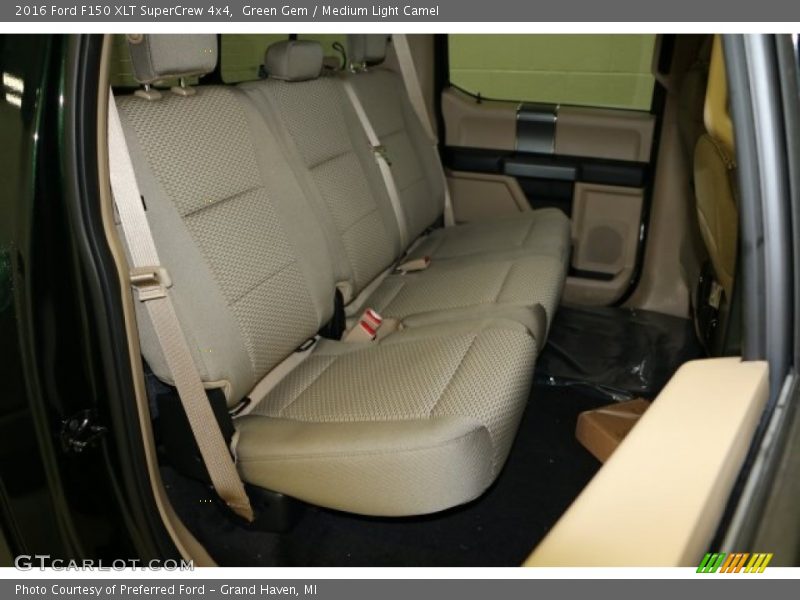 Green Gem / Medium Light Camel 2016 Ford F150 XLT SuperCrew 4x4