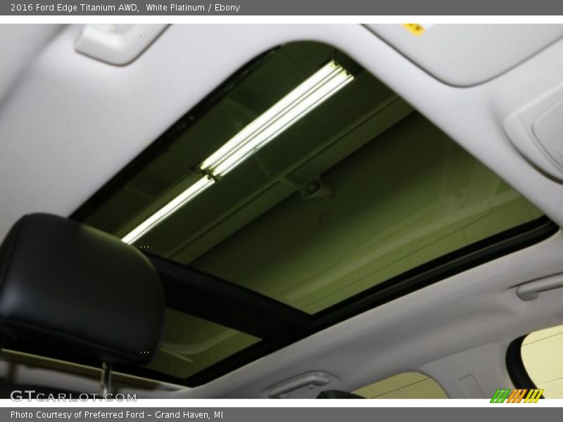 White Platinum / Ebony 2016 Ford Edge Titanium AWD