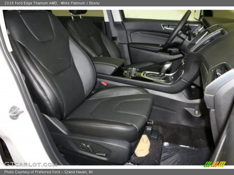 White Platinum / Ebony 2016 Ford Edge Titanium AWD