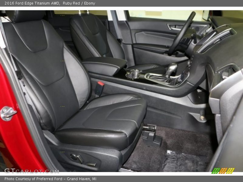 Ruby Red / Ebony 2016 Ford Edge Titanium AWD