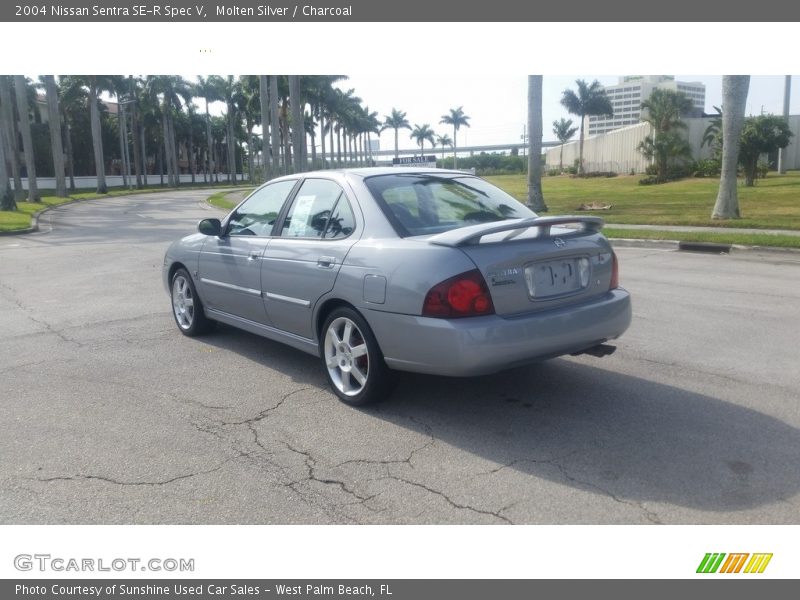 Molten Silver / Charcoal 2004 Nissan Sentra SE-R Spec V