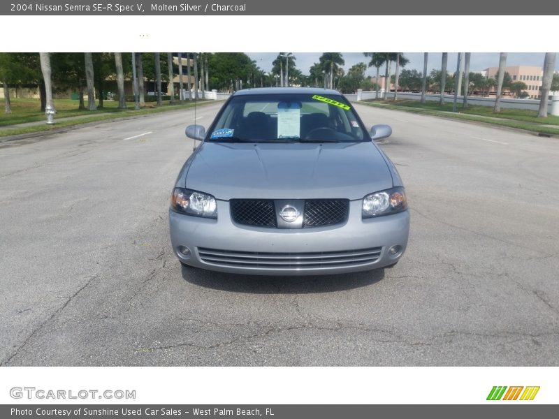 Molten Silver / Charcoal 2004 Nissan Sentra SE-R Spec V