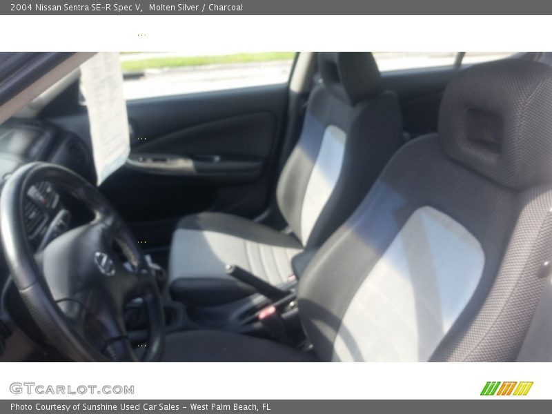 Molten Silver / Charcoal 2004 Nissan Sentra SE-R Spec V