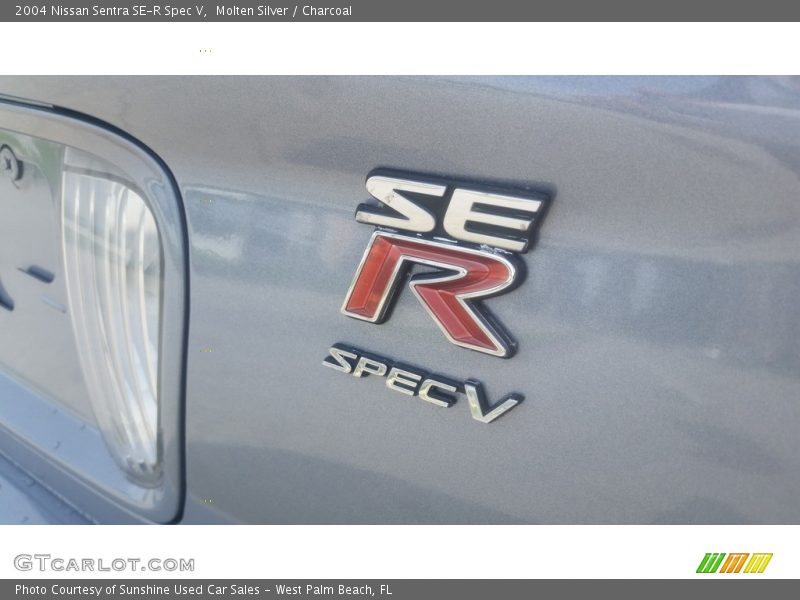 Molten Silver / Charcoal 2004 Nissan Sentra SE-R Spec V