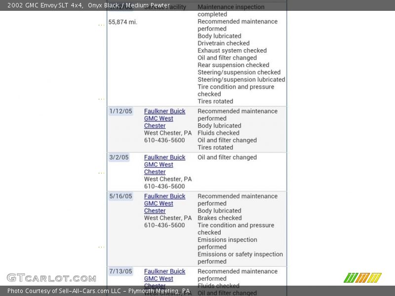 Onyx Black / Medium Pewter 2002 GMC Envoy SLT 4x4