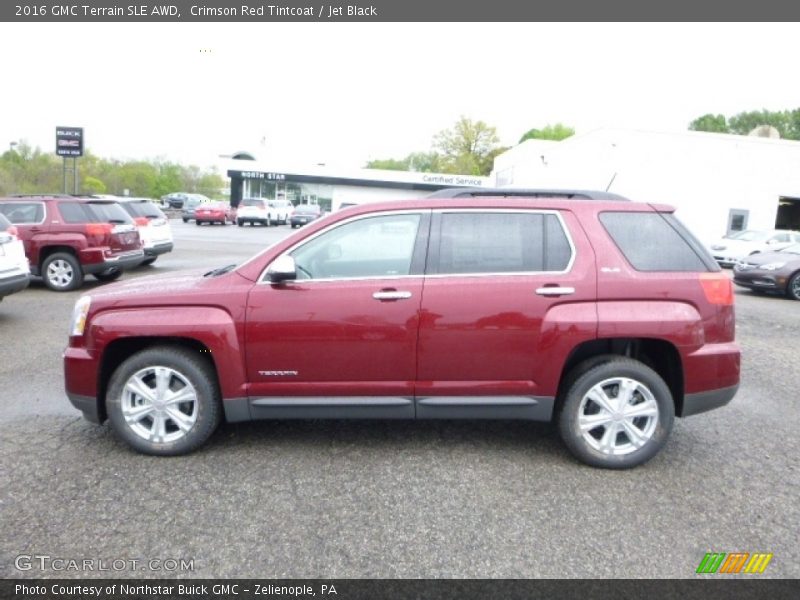 Crimson Red Tintcoat / Jet Black 2016 GMC Terrain SLE AWD