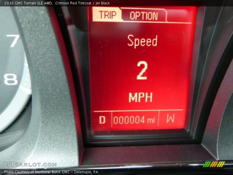 Crimson Red Tintcoat / Jet Black 2016 GMC Terrain SLE AWD