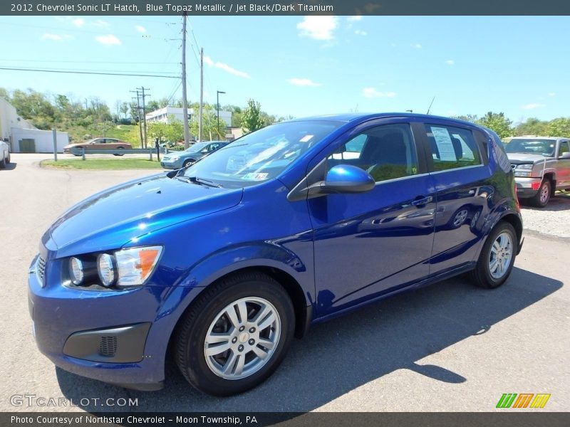 Blue Topaz Metallic / Jet Black/Dark Titanium 2012 Chevrolet Sonic LT Hatch