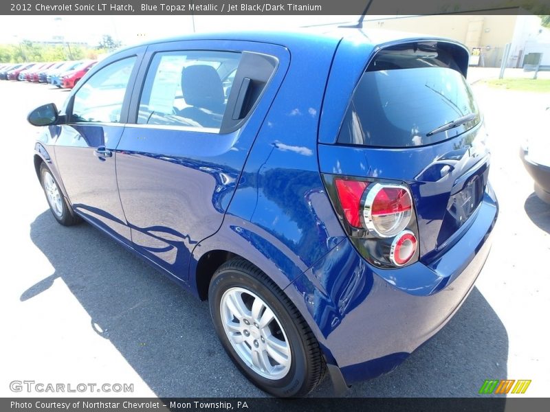 Blue Topaz Metallic / Jet Black/Dark Titanium 2012 Chevrolet Sonic LT Hatch