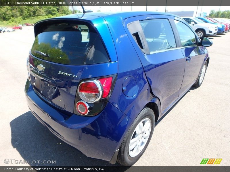Blue Topaz Metallic / Jet Black/Dark Titanium 2012 Chevrolet Sonic LT Hatch