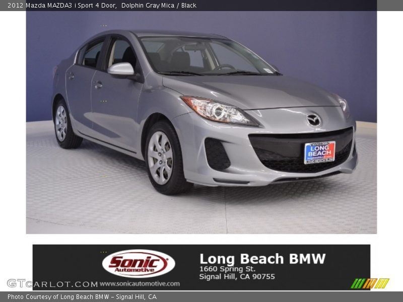 Dolphin Gray Mica / Black 2012 Mazda MAZDA3 i Sport 4 Door