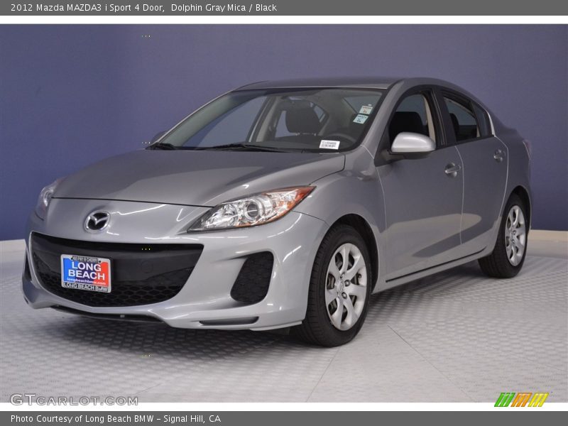 Dolphin Gray Mica / Black 2012 Mazda MAZDA3 i Sport 4 Door