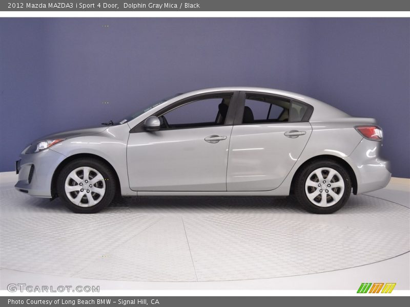 Dolphin Gray Mica / Black 2012 Mazda MAZDA3 i Sport 4 Door