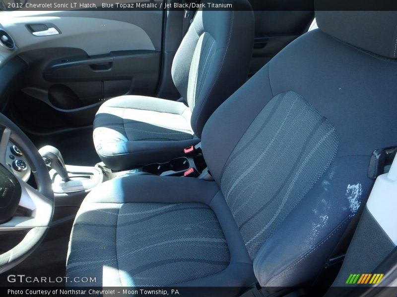 Blue Topaz Metallic / Jet Black/Dark Titanium 2012 Chevrolet Sonic LT Hatch