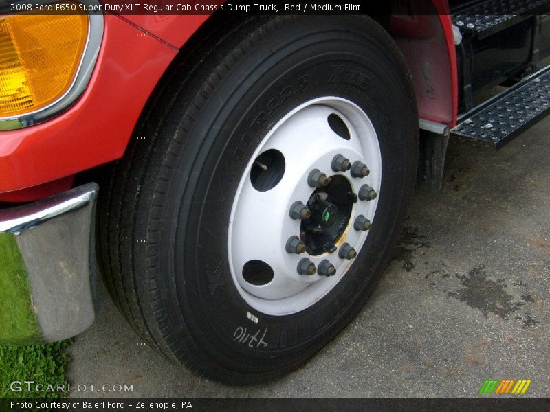 Red / Medium Flint 2008 Ford F650 Super Duty XLT Regular Cab Chassis Dump Truck