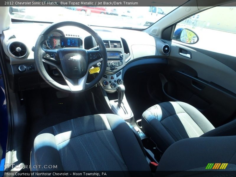 Blue Topaz Metallic / Jet Black/Dark Titanium 2012 Chevrolet Sonic LT Hatch