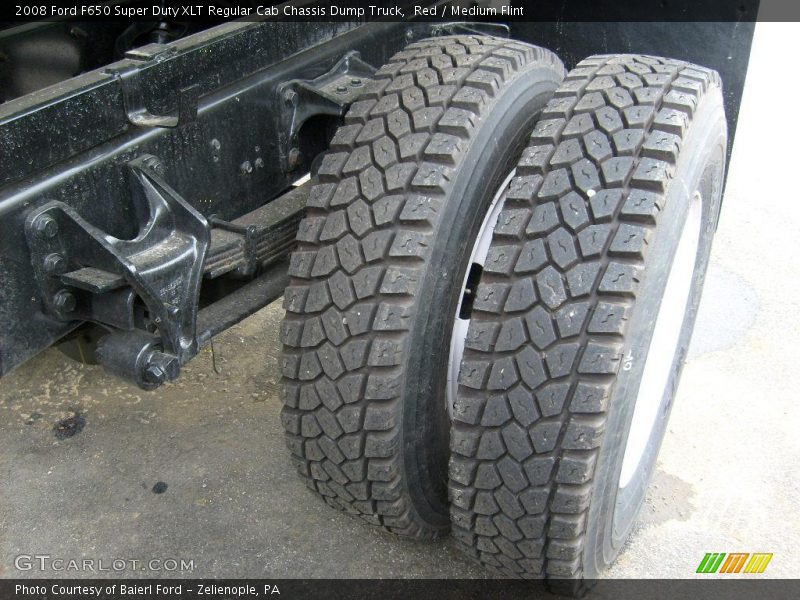 Red / Medium Flint 2008 Ford F650 Super Duty XLT Regular Cab Chassis Dump Truck