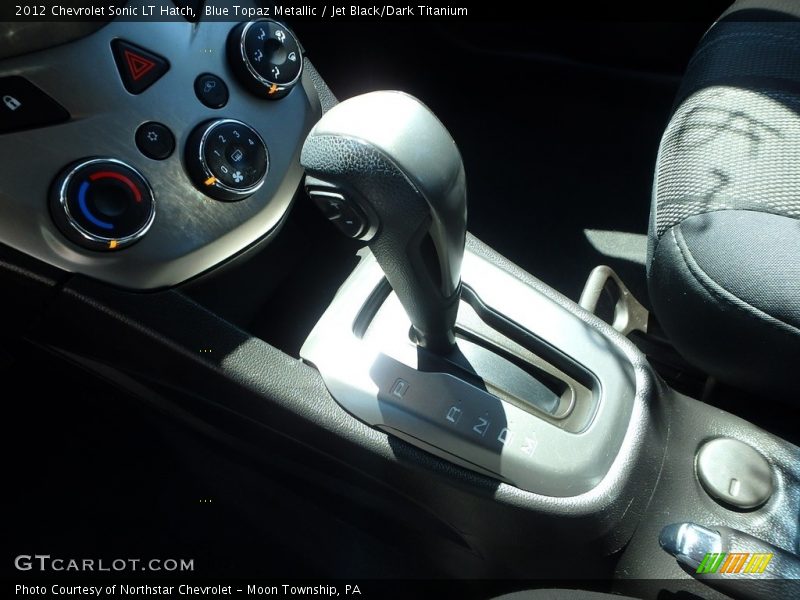 Blue Topaz Metallic / Jet Black/Dark Titanium 2012 Chevrolet Sonic LT Hatch