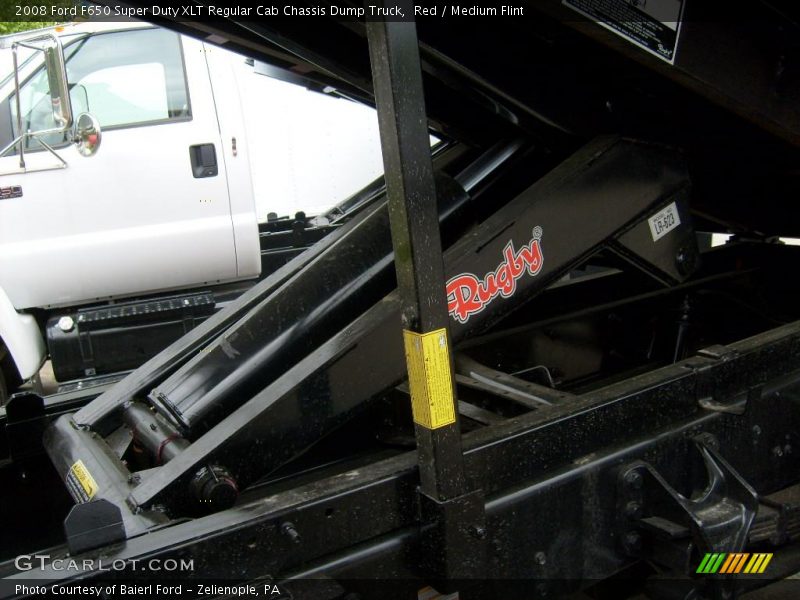 Red / Medium Flint 2008 Ford F650 Super Duty XLT Regular Cab Chassis Dump Truck
