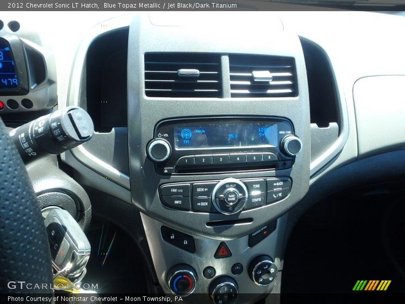 Blue Topaz Metallic / Jet Black/Dark Titanium 2012 Chevrolet Sonic LT Hatch