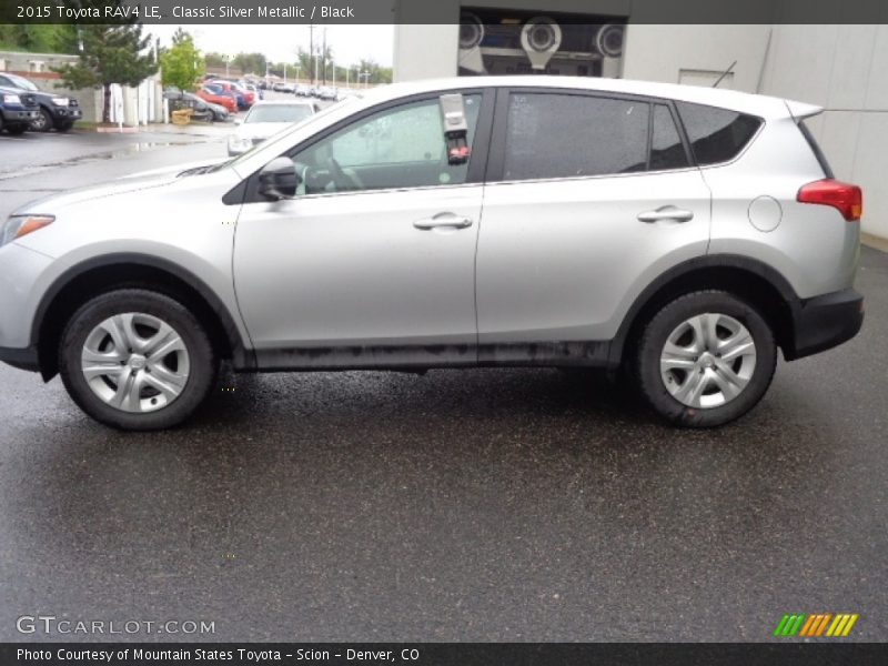 Classic Silver Metallic / Black 2015 Toyota RAV4 LE