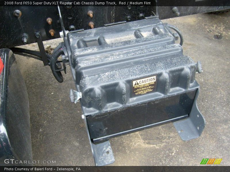 Red / Medium Flint 2008 Ford F650 Super Duty XLT Regular Cab Chassis Dump Truck
