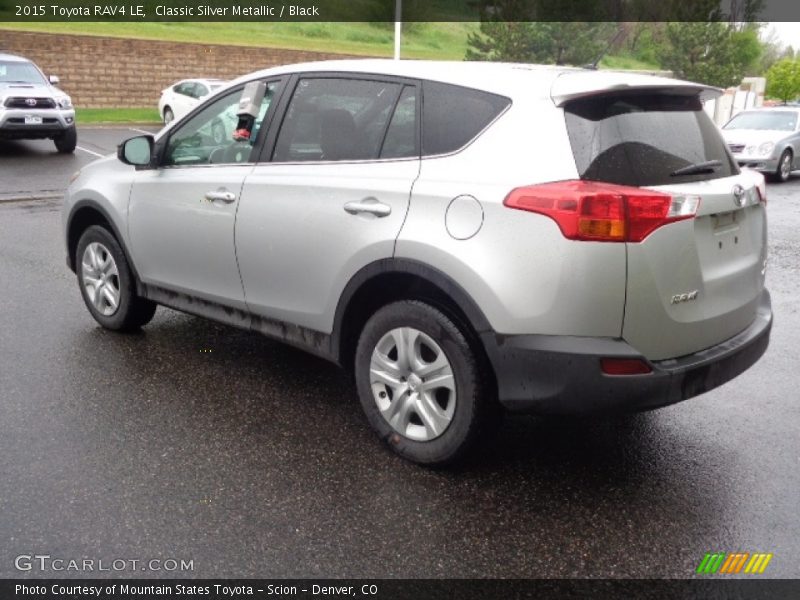 Classic Silver Metallic / Black 2015 Toyota RAV4 LE