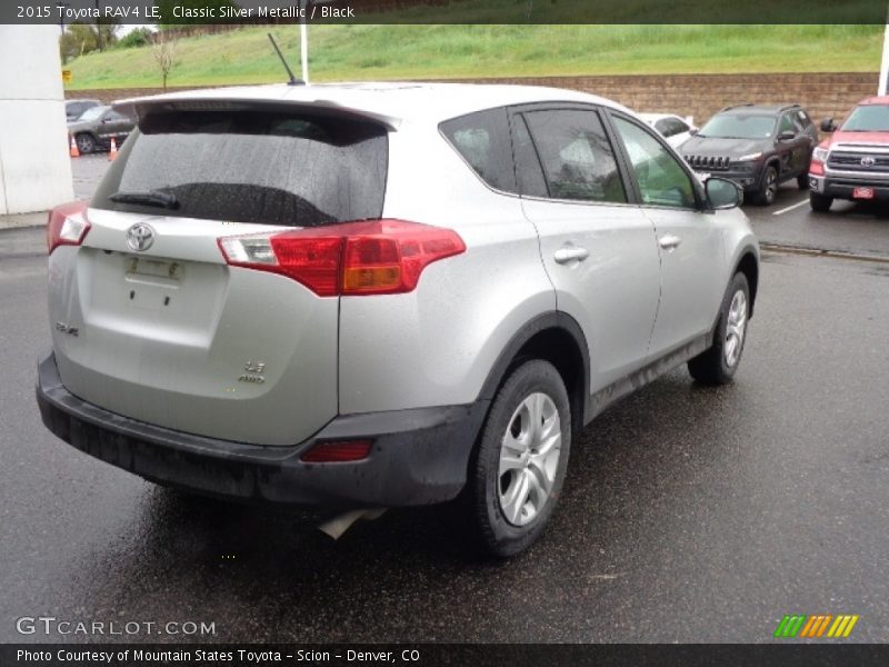 Classic Silver Metallic / Black 2015 Toyota RAV4 LE