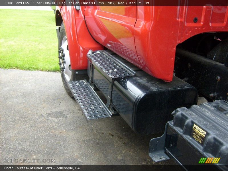 Red / Medium Flint 2008 Ford F650 Super Duty XLT Regular Cab Chassis Dump Truck