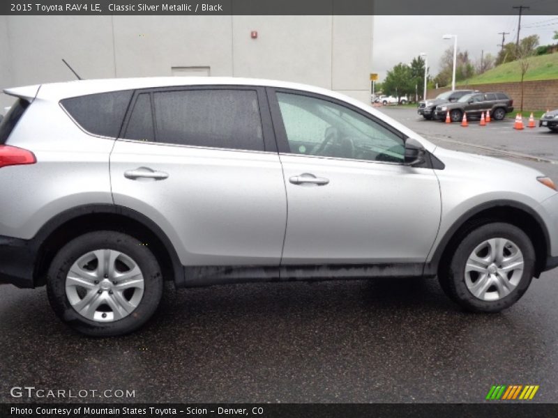 Classic Silver Metallic / Black 2015 Toyota RAV4 LE