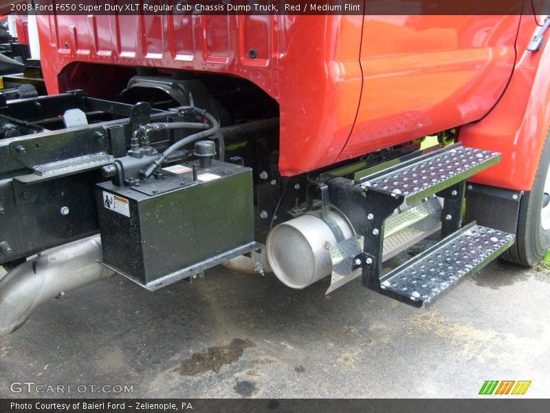 Red / Medium Flint 2008 Ford F650 Super Duty XLT Regular Cab Chassis Dump Truck