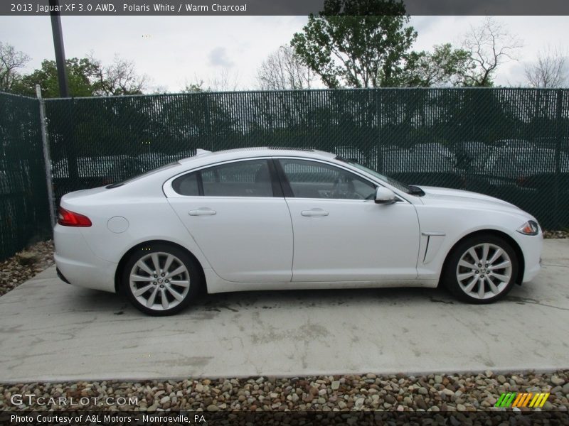 Polaris White / Warm Charcoal 2013 Jaguar XF 3.0 AWD