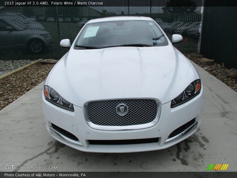 Polaris White / Warm Charcoal 2013 Jaguar XF 3.0 AWD