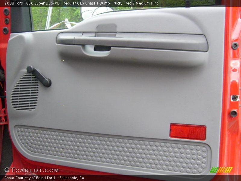 Red / Medium Flint 2008 Ford F650 Super Duty XLT Regular Cab Chassis Dump Truck