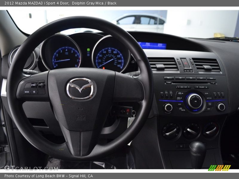 Dolphin Gray Mica / Black 2012 Mazda MAZDA3 i Sport 4 Door