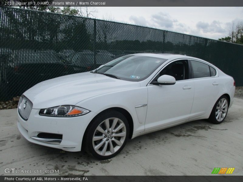 Polaris White / Warm Charcoal 2013 Jaguar XF 3.0 AWD