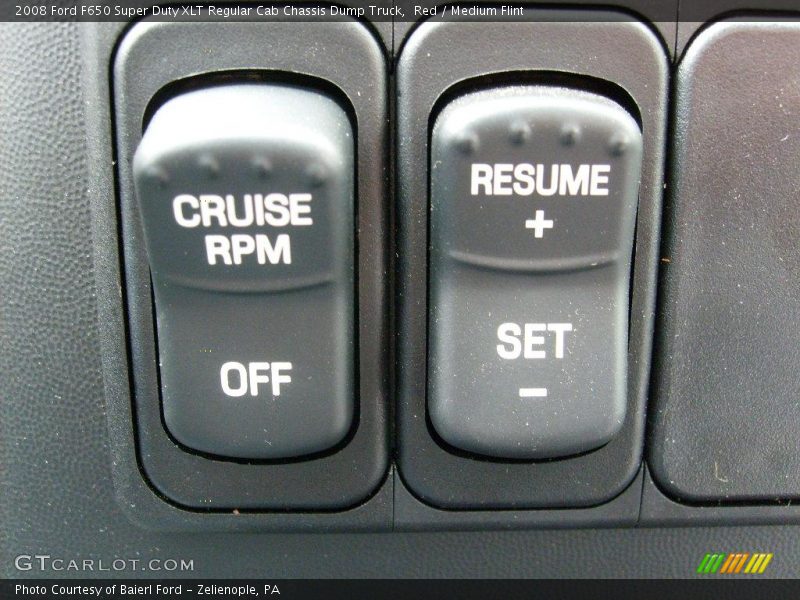 Red / Medium Flint 2008 Ford F650 Super Duty XLT Regular Cab Chassis Dump Truck